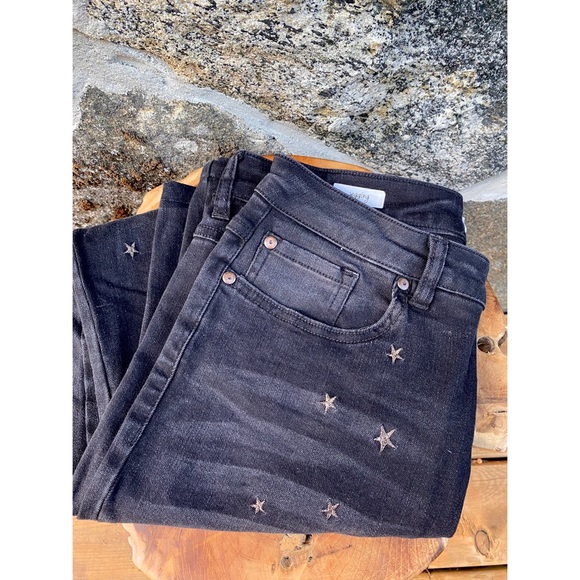 TRIBAL black jegging with silver embroidered stars - Picture 4 of 7